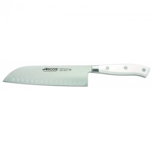 Couteau Santoku Acier Inoxydable 18 Cm Arcos RIVIERA Blanc guranteed de qualité 1