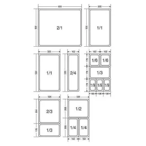 BOURGEAT Couvercle Boîte Modulus Gastronorme GN 1/1 Officielle 8