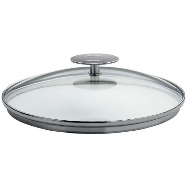 Couvercle En Verre Bombé Platine Ø 22 Cm Cristel vente luxe pas cher 1