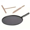 Crêpière 30 Cm Fonte Noire Staub, Manche Fonte grande promotion 8