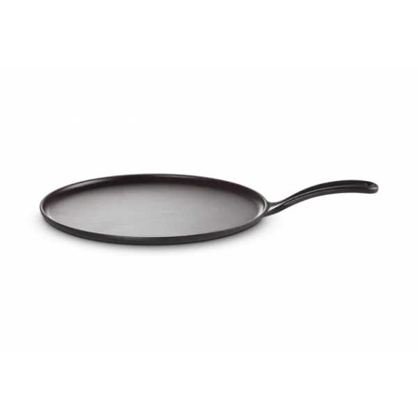 Crêpière En Fonte 27 Cm Noir Mat Avec Spatule & Râteau Le Creuset marques pas cher 4