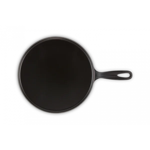 Crêpière En Fonte 27 Cm Noir Mat Avec Spatule & Râteau Le Creuset marques pas cher 5