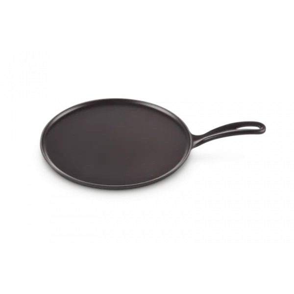 Crêpière En Fonte 27 Cm Noir Mat Avec Spatule & Râteau Le Creuset marques pas cher 6