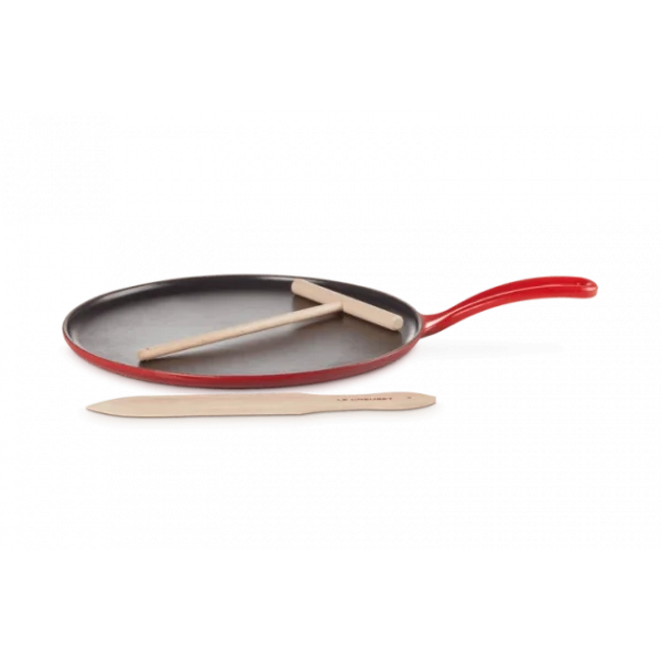 Crêpière Fonte Émaillée 27 Cm Cerise Avec Accessoires Le Creuset Livraison rapide 3