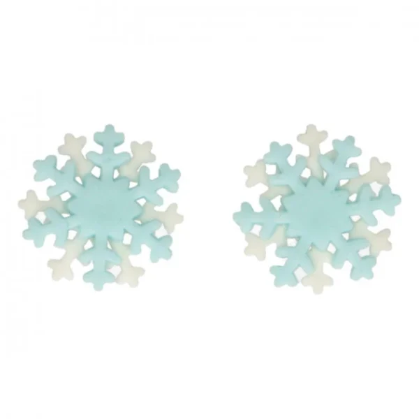 Décors En Pâte à Sucre Flocons De Neige (x12) Funcakes soldes 3