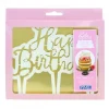 acheter en ligne Découpoir Cake Topper Happy Birthday Manuscrit 16,5 X 15 Cm PME 8