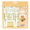 achat pas cher Découpoir Cake Topper Happy Birthday Moderne 16,5 X 15 Cm PME 7