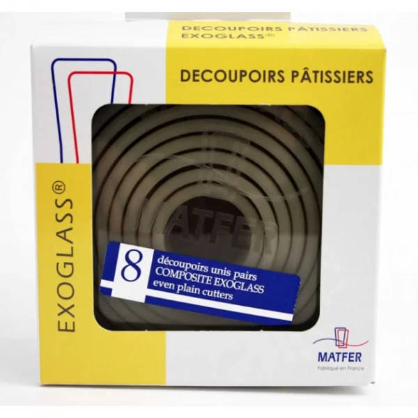 MATFER Découpoirs Ronds Unis Pairs Exoglass (Boîte De 8) mode pas chere 1