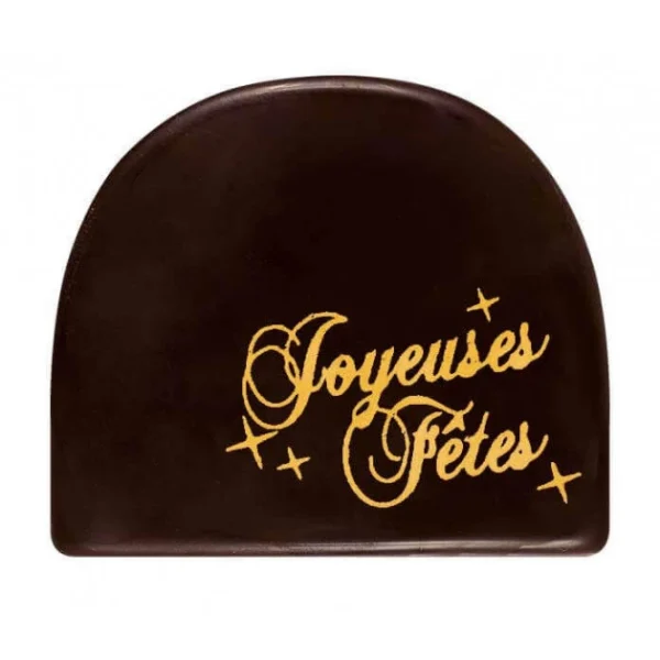 Protections acheteurs Embout De Bûchette Chocolat Joyeuses Fêtes 43 X 50 Mm (x72) Florensuc 1