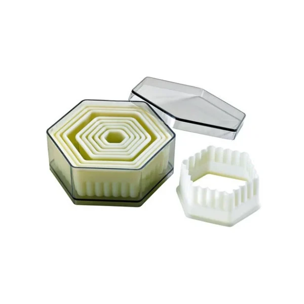 Couleurs variées MALLARD FERRIERE Emporte Pièce Hexagonaux Cannelés Polyglass (x9) 1