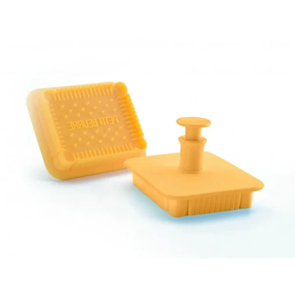 Emporte-Pièce Plastique Petit Beurre 7 X 5,5 Cm Avec Poussoir Ibili mode pas cher 1