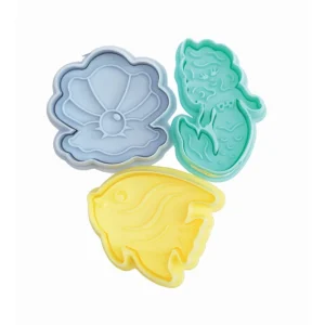 online boutique Emporte-Pièce Sirène, Coquillage, Poisson X3 Avec Poussoir éjecteur Scrapcooking 6