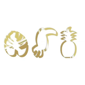 marque pas cher Emporte-Pièces Toucan, Ananas, Feuille Tropicale Inox X3 Scrapcooking 6