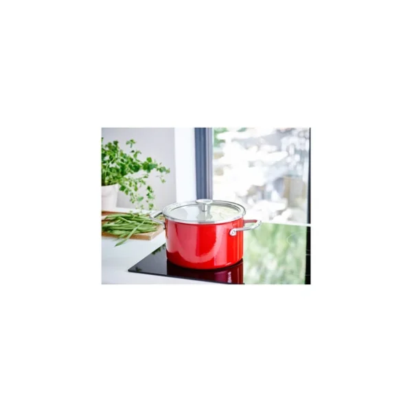 Faitout Émaillé 24cm Rouge Empire KitchenAid magasin en ligne 3