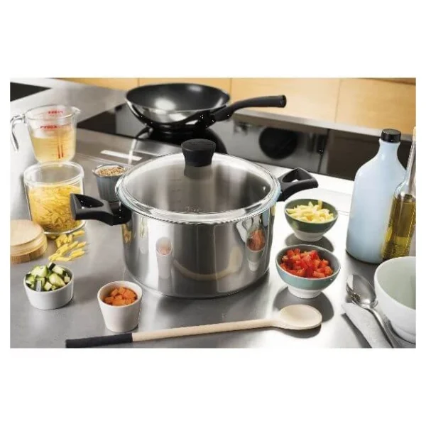 Faitout En Inox Avec Couvercle 24 Cm 5,7 L Expert Touch Pyrex dernières 3