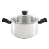 Faitout En Inox Avec Couvercle 24 Cm 5,7 L Expert Touch Pyrex dernières 20