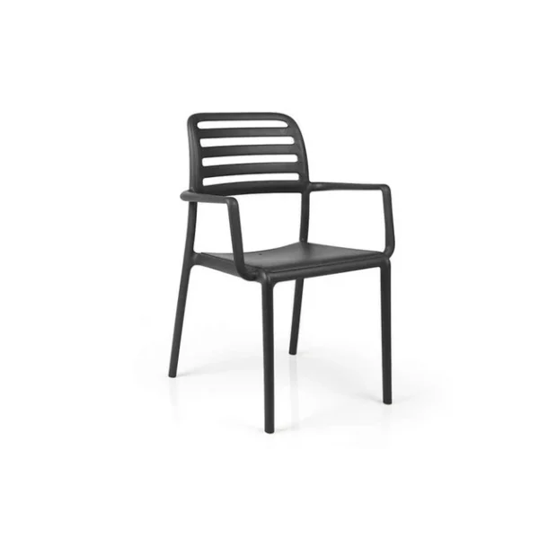 nouvelle saison Fauteuil En Polypropylène Costa Bistrot Anthracite Nardi 1