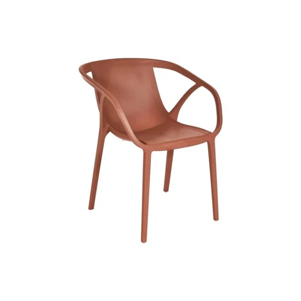 achat Fauteuil En Polypropylène Effet Chevrons Hop Terracotta Ezpeleta 1