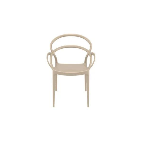 Fauteuil En Polypropylène Mila Taupe Siesta boutique en ligne france 1