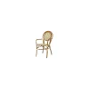 Fauteuil Tressé Bamboo Chocolat Et Crème Lyrose dernières 5