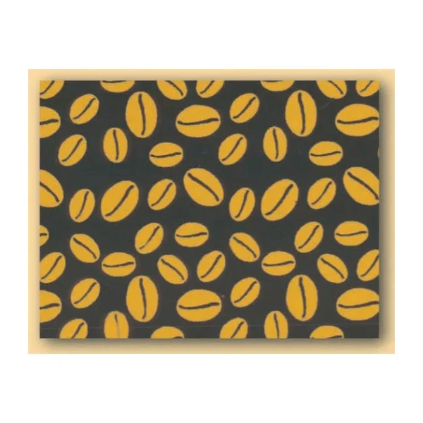 pas cher MALLARD FERRIERE Feuilles De Transfert Chocolat Grains De Café Or 34 X 26,5 Cm (x10) 1