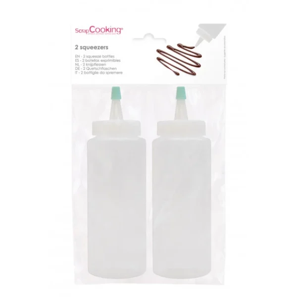 mode pas cher Flacon Verseur Souple Transparent 325ml (x2) Scrapcooking 3