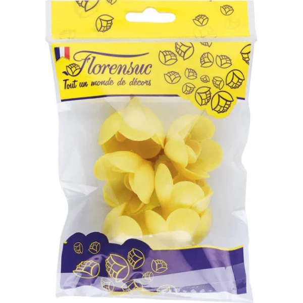 Fleur Azyme Bio Rose Jaune 4 Cm (x6) Florensuc soldes en ligne 1