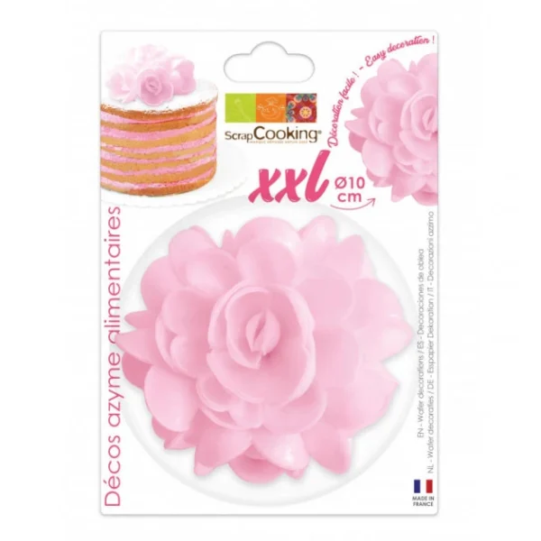 REMISE allant jusqu. Fleur Azyme Rose XXL 10cm Scrapcooking 1