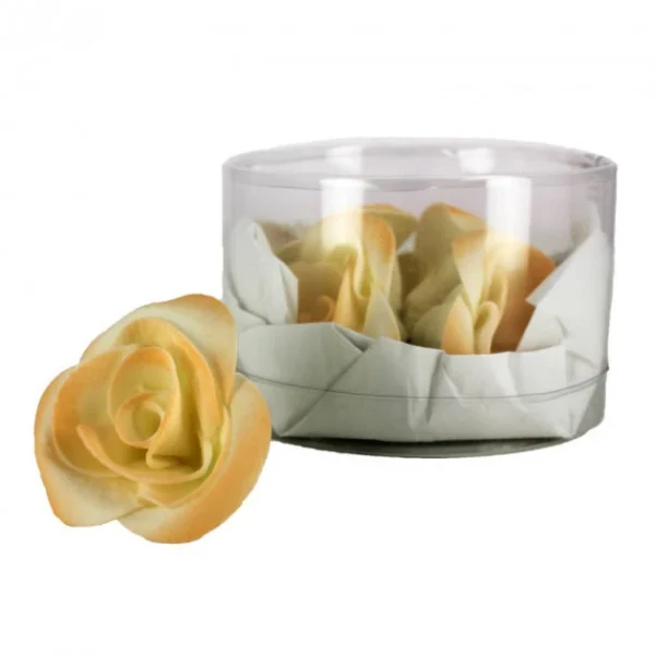 officiel MALLARD FERRIERE Fleur En Sucre Roses – Nuancées Pêches Ø5 Cm (x5) Mallard Ferrière 1