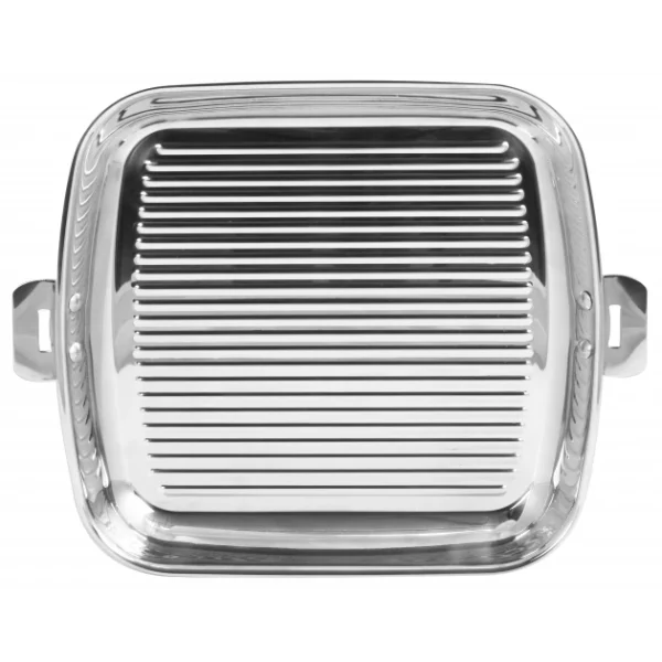 Grill Carré Casteline 30 Cm Poignée Amovible Inox Cristel en promotion 1