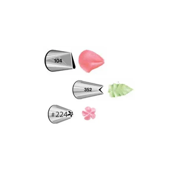 soldes magasin Kit 3 Douilles Pâtissières Fleurs (n°104-352-224) Wilton 1