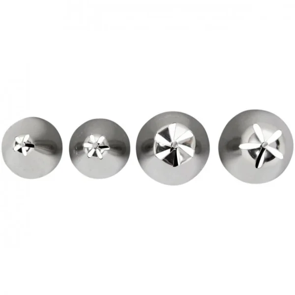 pas cher marque Kit 4 Douilles Pâtissières Inox Fleurs Wilton 3