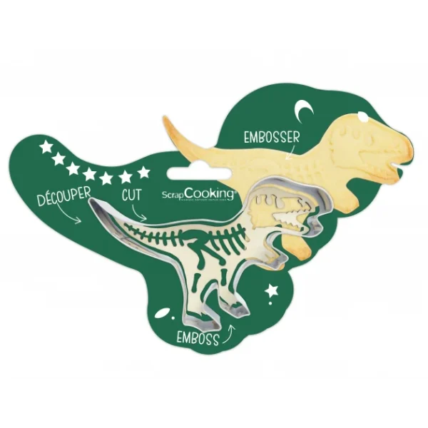 Kit Biscuit Dinosaure 12,3 Cm Scrapcooking marque pas cher 1