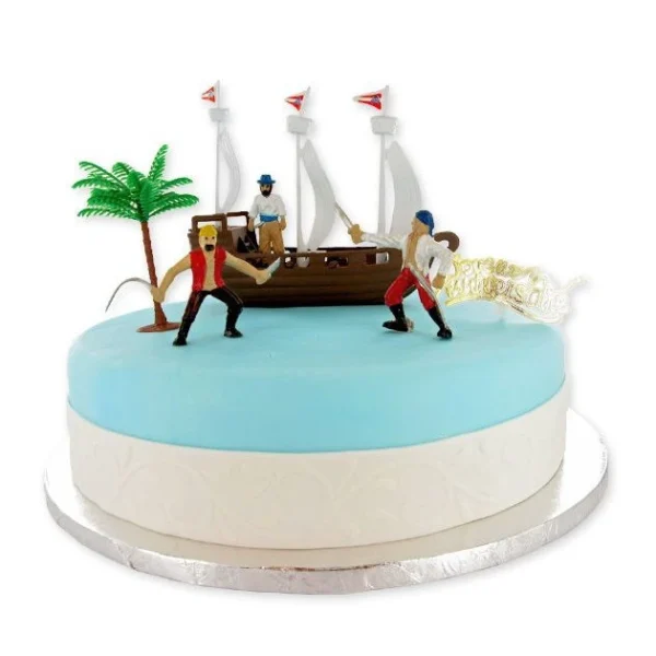 GATODECO Kit Décor Gâteau Bateau Pirates (6 Pièces) le grand escompte 1