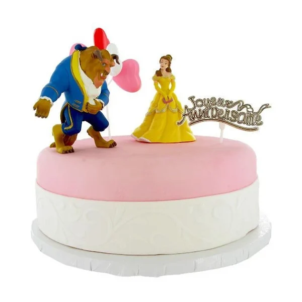 Prestation Et Rapide GATODECO Kit Décor Gâteau La Bête Et La Belle (4 Pièces) 1