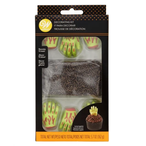 Kit Décoration Gâteau Main De Zombie 12 Pièces Wilton soldes magasin 1