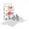 Distributeur Officiel Kit Douilles Inox Fleurs 3D ScrapCooking 22