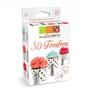 Kit Douilles Inox Froufrou Ruban 3D Scrapcooking excellente qualité 9