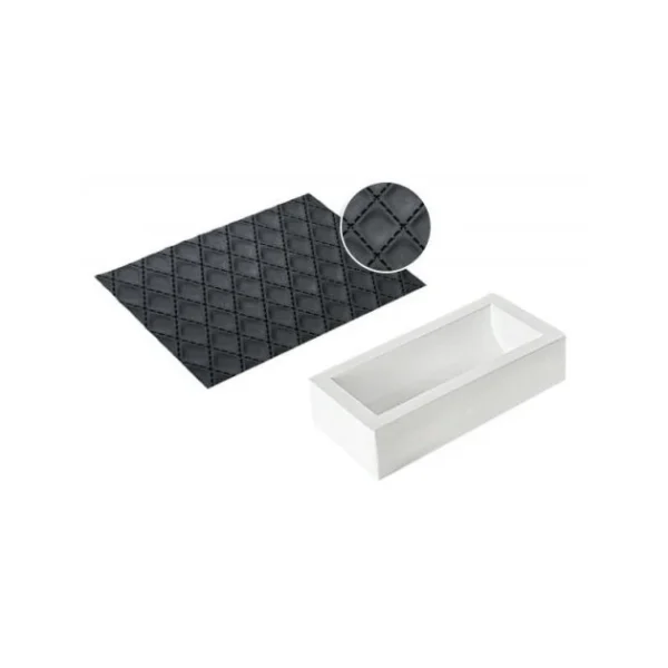 Kit Moule à Bûche Et Tapis Décor Matelassé SilikoMart Professional pas cher en ligne 1