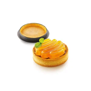 Top ventes Kit Moule Silicone 8 Tartelettes Ø 80mm Saint Honoré Silikomart Professional 10