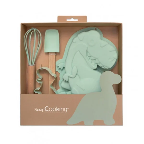 soldes pas cher Kit Pâtisserie Enfants Dinosaure Scrapcooking 1