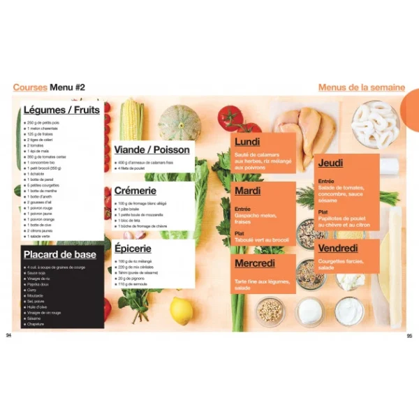 HACHETTE CUISINE Livre De Recettes En 2H Je Cuisine Light Pour Toute La Semaine Tome 2 dernières 3