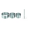 soldes en ligne Lot Cercle Inox Avec Poussoir Ø 7 / 8 Et 10 Cm (x3) Ibili 7