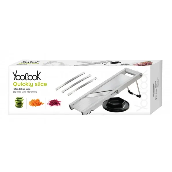 soldes pas cher Mandoline Inox Quicky Slice YooCook 1