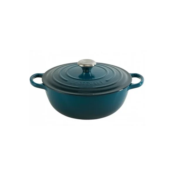 Nouveau Marmite En Fonte 26 Cm Deep Teal Le Creuset Signature 1