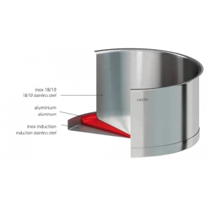 Marmite Ø 24 Cm Strate Amovible Inox Cristel SOLDES TOUT À 6