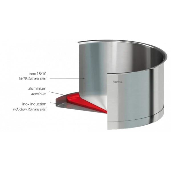 Marmite Ø 24 Cm Strate Amovible Inox Cristel SOLDES TOUT À 3