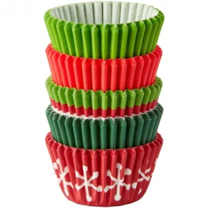 Mini Caissettes En Papier Rouge Et Vert Ø3cm (x150) Wilton soldes en ligne 7