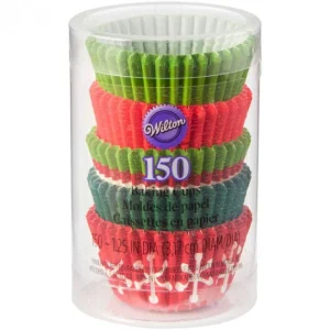 Mini Caissettes En Papier Rouge Et Vert Ø3cm (x150) Wilton soldes en ligne 9