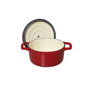 vente pas cher en ligne Mini Cocotte En Fonte Ronde 10 Cm Rouge Chasseur 11